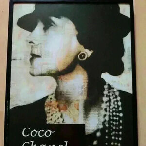 Framed Black & White Coco Chanel Style Wall Art